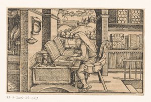 Cicero i sit arbejdsværelse af Hans Weiditz (II) (attributed to)