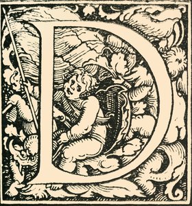 D - Et alfabet af Hans Weiditz, c1520-1521, 1908. af Hans Weiditz