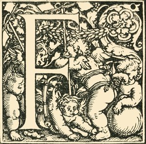 F - Et alfabet af Hans Weiditz, c1520-1521, 1908. af Hans Weiditz