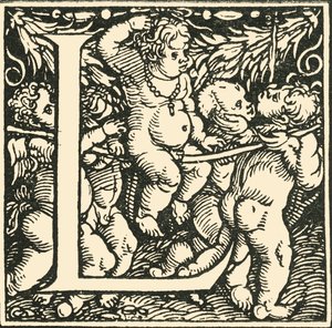 L - Et alfabet af Hans Weiditz, c1520-1521, 1908. af Hans Weiditz