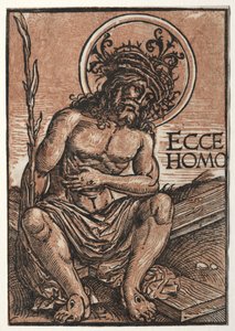 Sorgernes mand siddende på korset, ca. 1522. af Hans Weiditz