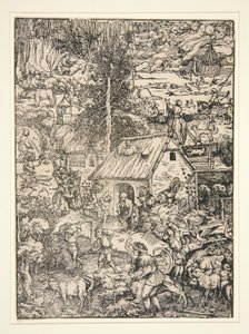 Landlig Scene af Hans Weiditz
