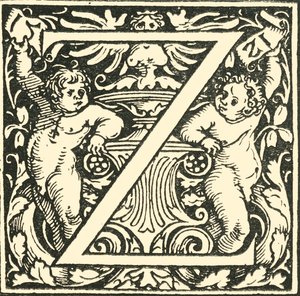Z - Et alfabet af Hans Weiditz, c1520-1521, 1908.