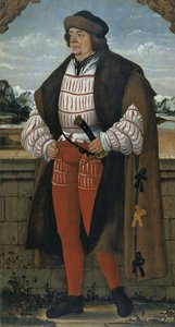 Hofnarren kendt som Ridder Christoph, 1515 af Hans Wertinger von