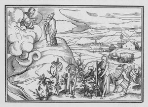 Visse moralske og ceremonielle love befalet af Gud, Tredje Mosebog XIX, 1, 2 af Hans after Holbein the Younger