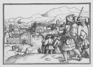 Kyros genopretter templets kar, Ezra I, 6 af Hans after Holbein the Younger