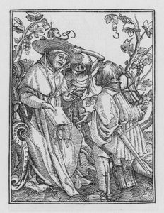 Holbeins Dødedans: Kardinalen af Hans after Holbein the Younger