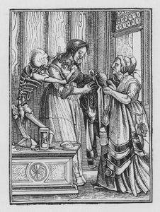 Holbeins Dødedans: Grevinden af Hans after Holbein the Younger