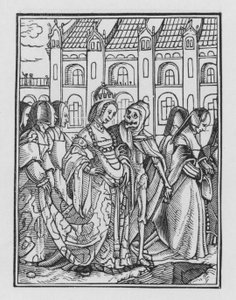 Holbeins Dødedans: Kejserinden af Hans after Holbein the Younger