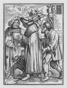 Holbeins Dødedans: Magistraten af Hans after Holbein the Younger