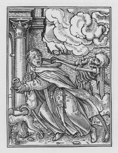 Holbeins Dødedans: The Mendicant Friar af Hans after Holbein the Younger