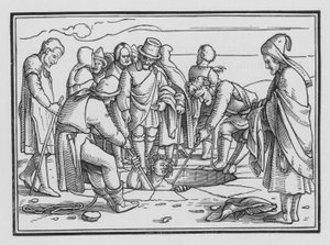 Joseph Cast into a Pit, Genesis XXXVII, 28 af Hans after Holbein the Younger