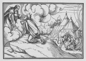Moses indvier Aron og hans sønner, 3. Mosebog VIII, 1-3 af Hans after Holbein the Younger