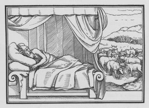 Faraos to drømme, Genesis, XLI, 8 af Hans after Holbein the Younger