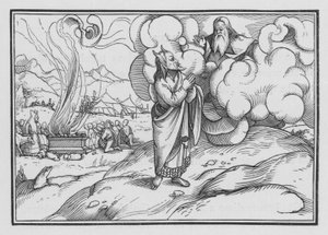Brændofrene, 3. Mosebog 1, 2 af Hans after Holbein the Younger
