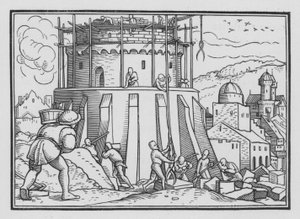 Babelstårnet, Første Mosebog XI, 4 af Hans after Holbein the Younger