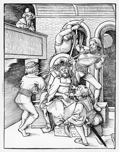 Kristus kronet med torne af Hans or Johannes Ulrich Wechtlin