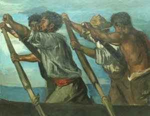 Tysk: Ruderer. Undersøgelse af freskomalerierne i Napolis zoologiske station The Rowers af Hans von Marées