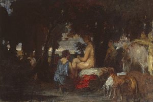 The Bath of Diana, en undersøgelse for The Repose of Diana, 1863