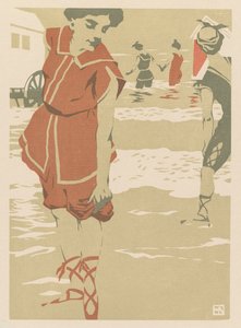 Badende, ca. 1900. af Hans von Newmann