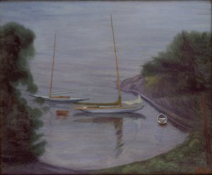Sejlbåde (olie på lærred) af Harald Oscar Sohlberg