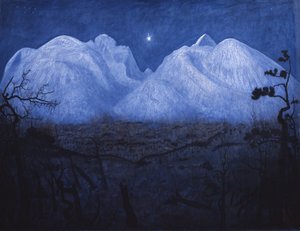 Vinternætter i bjergene af Harald Oscar Sohlberg