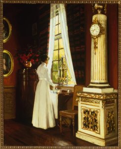 H.Slott-Möller, Morgenkaffe/maleri, 1914