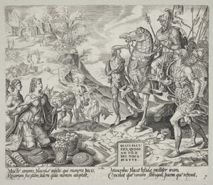 Salige er fredsstifterne. Abigail beroliger David af Harmen Jansz. Muller
