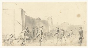 Skatere ved Zijlpoort, Haarlem