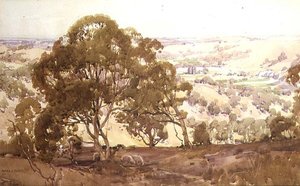Landskab af Harold Brocklebank Herbert