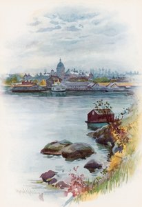 Udsigt over Parliament House, Victoria, British Columbia af Harold Copping
