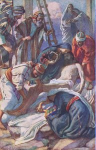 Ved korset, illustration fra Harold Copping Pictures: The Crown Series, c.1920