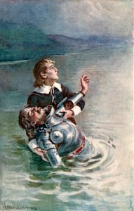 Krydser floden af Harold Copping