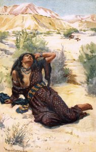 Hagar og Ismael af Harold Copping