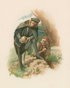 Hamlet - Kirkegårdsscene af Harold Copping