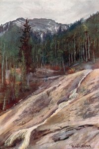 Hot Sulphur Spring, Banff af Harold Copping