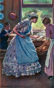 Illustration for Good Wives af Louisa M Alcott af Harold Copping
