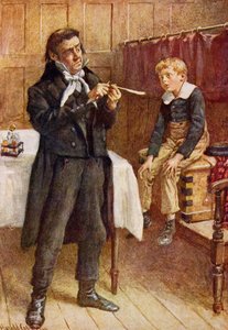 Mr. Wackford Squeers and the New Pupil, illustration til 