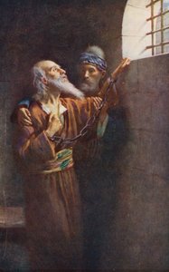 Det Nye Testamente: "Jeg har kæmpet en god kamp" (farvelitografi) af Harold Copping