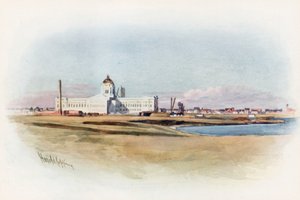 Regina, Saskatchewan, New Parliament House under opførelse af Harold Copping