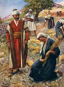Ruth (farve litho) af Harold Copping