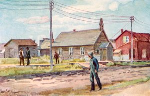 Kirken i bjælkehytten, Lloydminster af Harold Copping