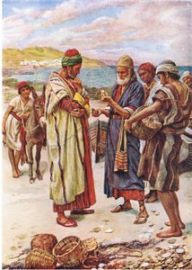 Den dyrebare perle, illustration fra Harold Copping Pictures: The Crown Series, ca. 1920