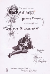 Titelsidedesign, illustration fra Hamlet af Harold Copping