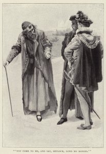 Du kommer til mig og siger: Shylock, lån mig penge af Harold Copping