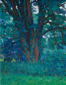 I Gloucestershire, ca. 1916 (olie på lærred) af Harold Gilman