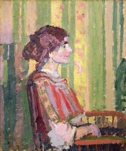 Mrs Robert Bevan, ca. 1913 (olie på lærred) af Harold Gilman