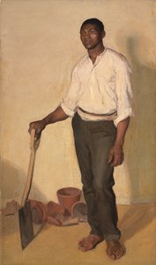 Portræt af sort gartner, ca. 1905