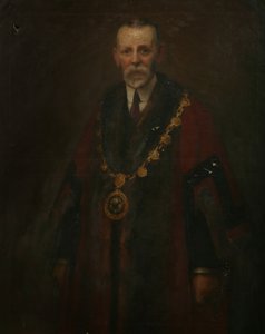 Alderman A. K. Barnett, ca. 1914 (olie på lærred) af Harold Harvey
