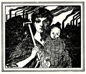 Forsideillustration til The White Slaves of England (s/h foto)